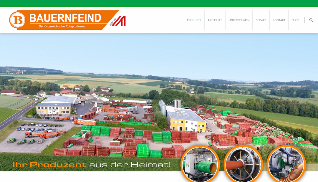 Bauernfeind Website & Webshop